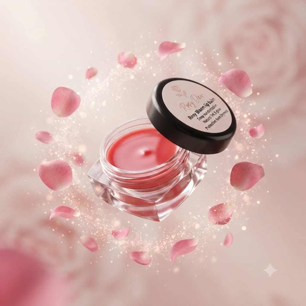 RosyDew Phytolab Rosy Bloom Lip Balm | Hydrating & Nourishing Lip Care | Soft, Smooth & Naturally Rosy-Looking Lips