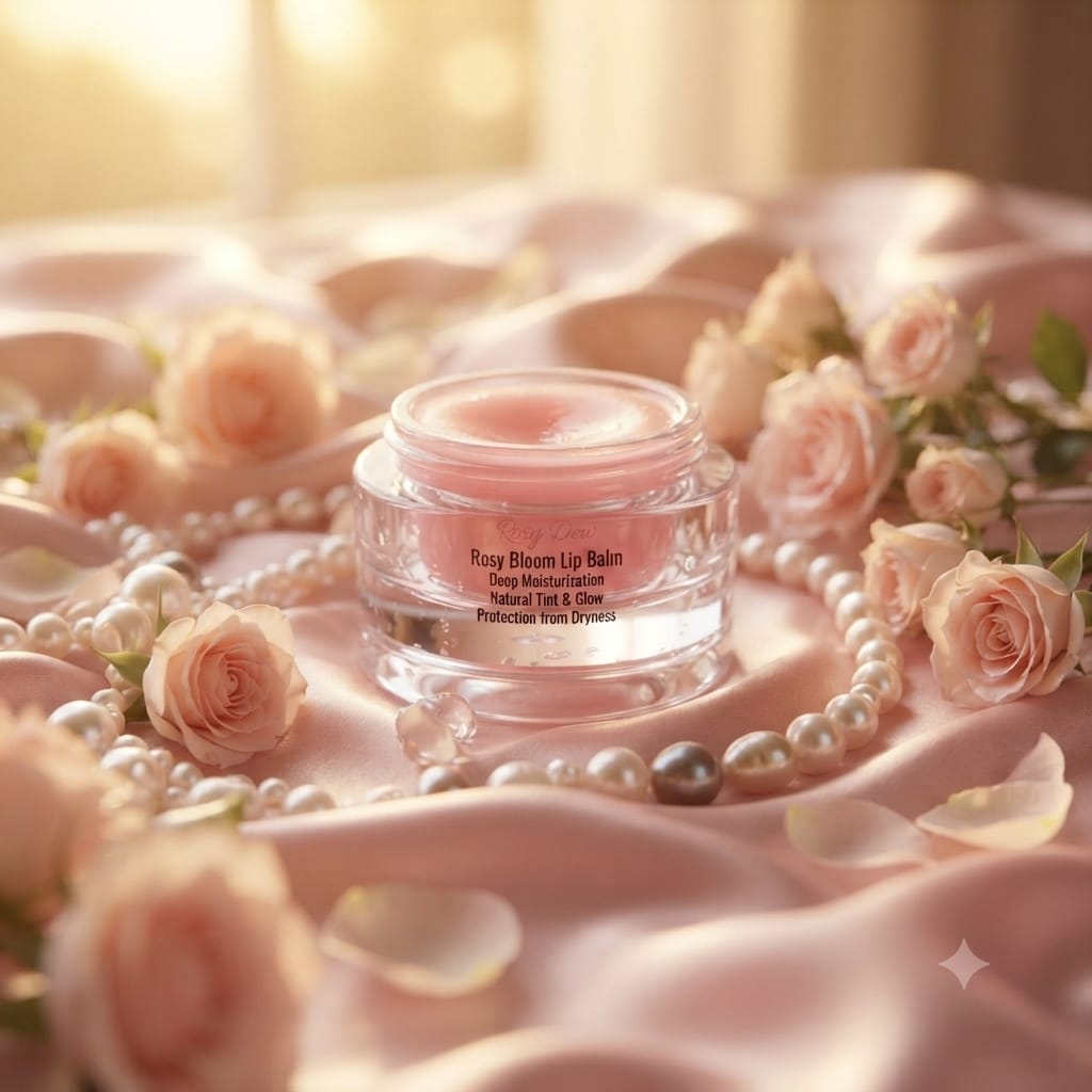 RosyDew Phytolab Rosy Bloom Lip Balm | Hydrating & Nourishing Lip Care | Soft, Smooth & Naturally Rosy-Looking Lips