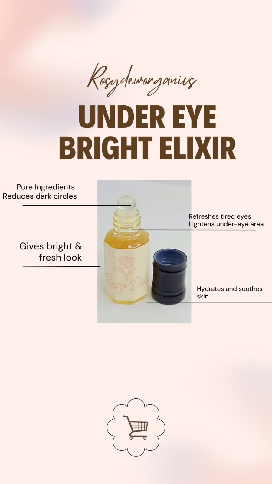 RosyDew Phytolab Under-Eye Bright Elixir | Illuminating & Hydrating Eye Serum | Dark Circle & Tired-Looking Eye Care