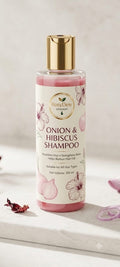 RosyDew Phytolab Onion & Hibiscus Hair Growth Shampoo | Strengthening & Nourishing Herbal Shampoo | For Weak, Dry & Thinning Hair